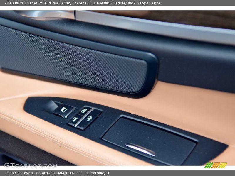 Imperial Blue Metallic / Saddle/Black Nappa Leather 2010 BMW 7 Series 750i xDrive Sedan