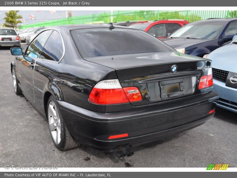 Jet Black / Grey 2006 BMW 3 Series 325i Coupe