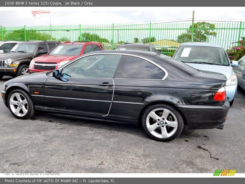 Jet Black / Grey 2006 BMW 3 Series 325i Coupe