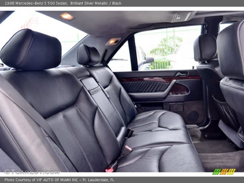 Brilliant Silver Metallic / Black 1998 Mercedes-Benz S 500 Sedan