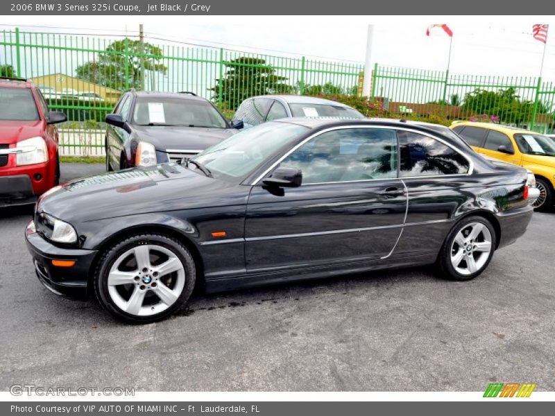 Jet Black / Grey 2006 BMW 3 Series 325i Coupe