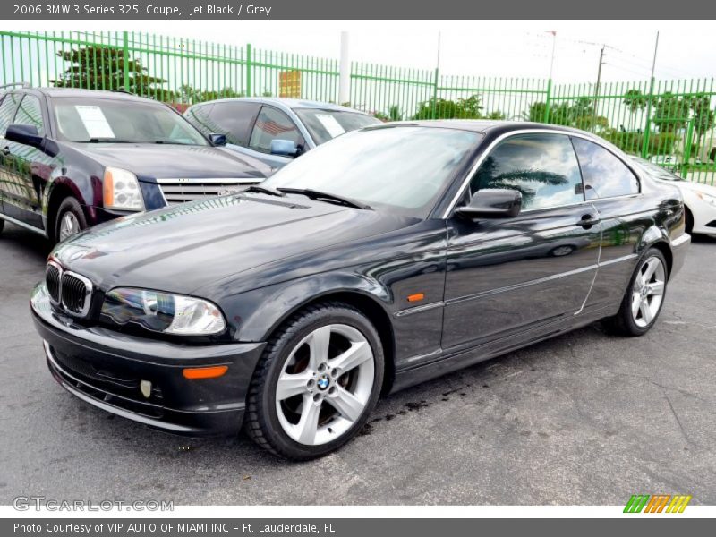 Jet Black / Grey 2006 BMW 3 Series 325i Coupe