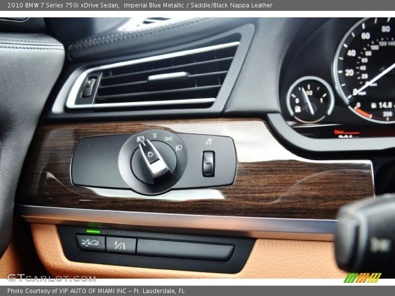 Imperial Blue Metallic / Saddle/Black Nappa Leather 2010 BMW 7 Series 750i xDrive Sedan