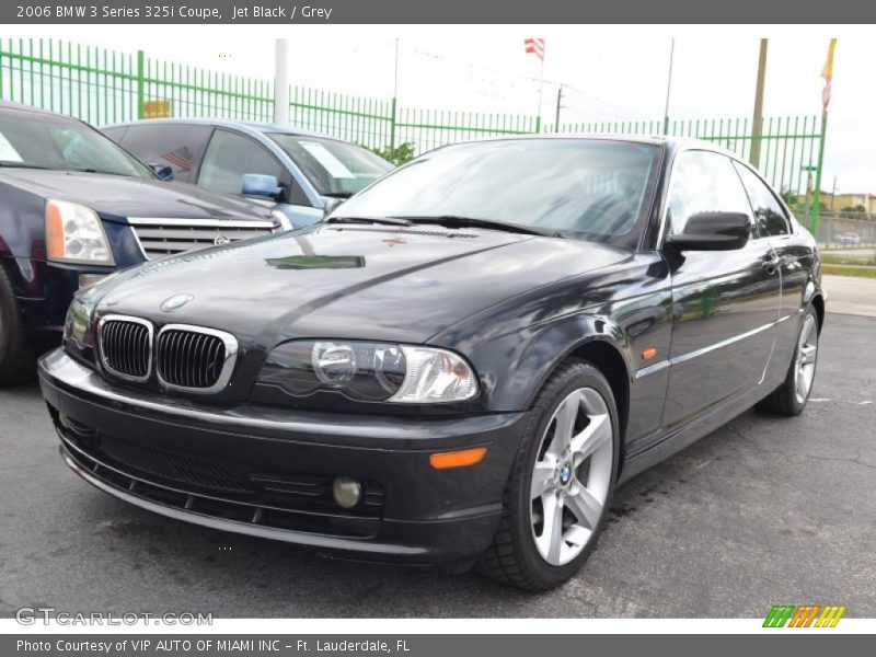 Jet Black / Grey 2006 BMW 3 Series 325i Coupe