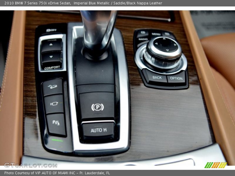 Imperial Blue Metallic / Saddle/Black Nappa Leather 2010 BMW 7 Series 750i xDrive Sedan