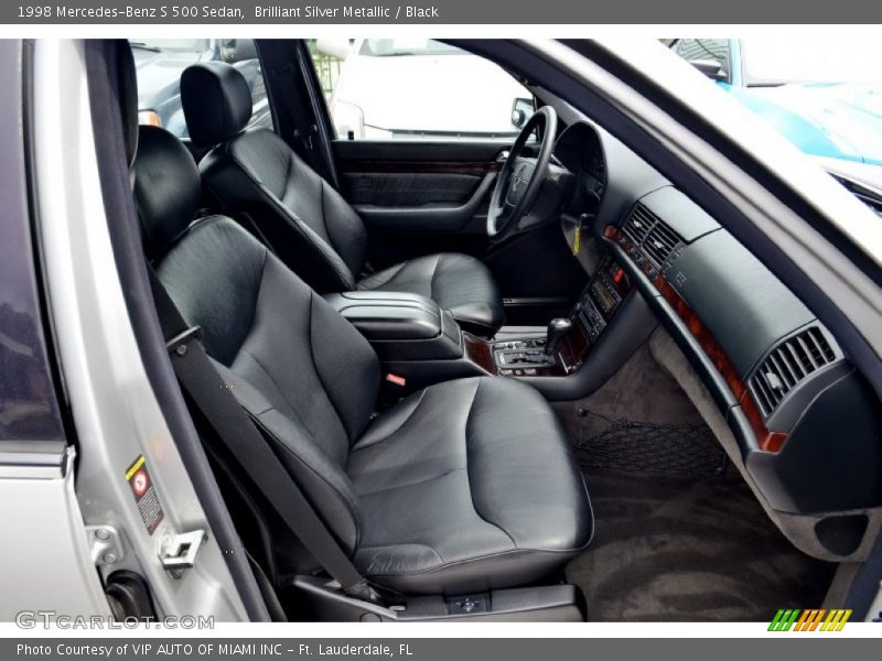 Brilliant Silver Metallic / Black 1998 Mercedes-Benz S 500 Sedan