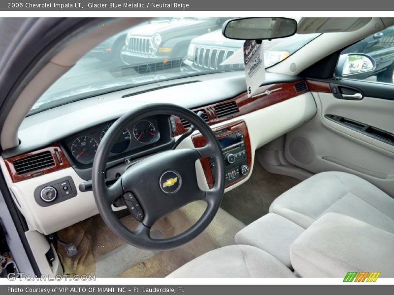 Glacier Blue Metallic / Neutral Beige 2006 Chevrolet Impala LT