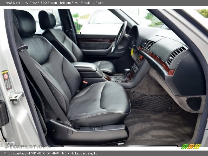 Brilliant Silver Metallic / Black 1998 Mercedes-Benz S 500 Sedan