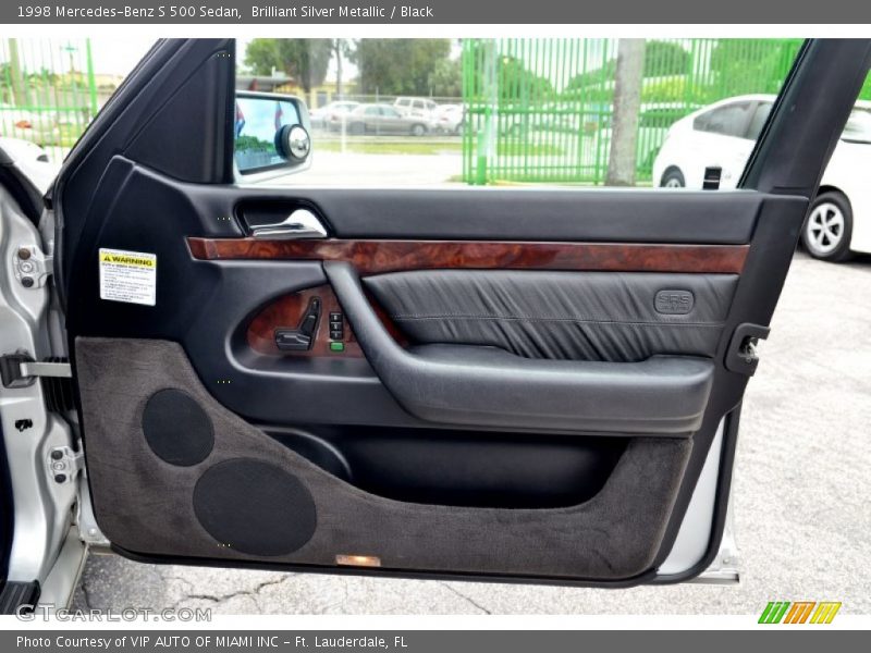 Brilliant Silver Metallic / Black 1998 Mercedes-Benz S 500 Sedan