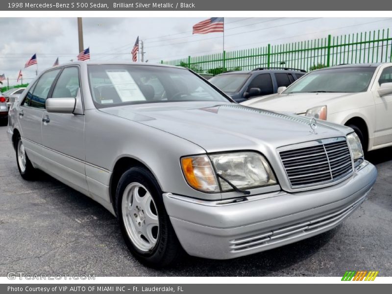 Front 3/4 View of 1998 S 500 Sedan