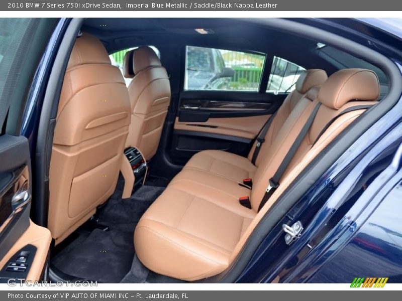 Imperial Blue Metallic / Saddle/Black Nappa Leather 2010 BMW 7 Series 750i xDrive Sedan