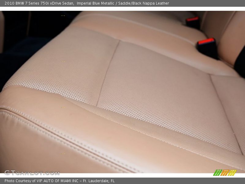 Imperial Blue Metallic / Saddle/Black Nappa Leather 2010 BMW 7 Series 750i xDrive Sedan
