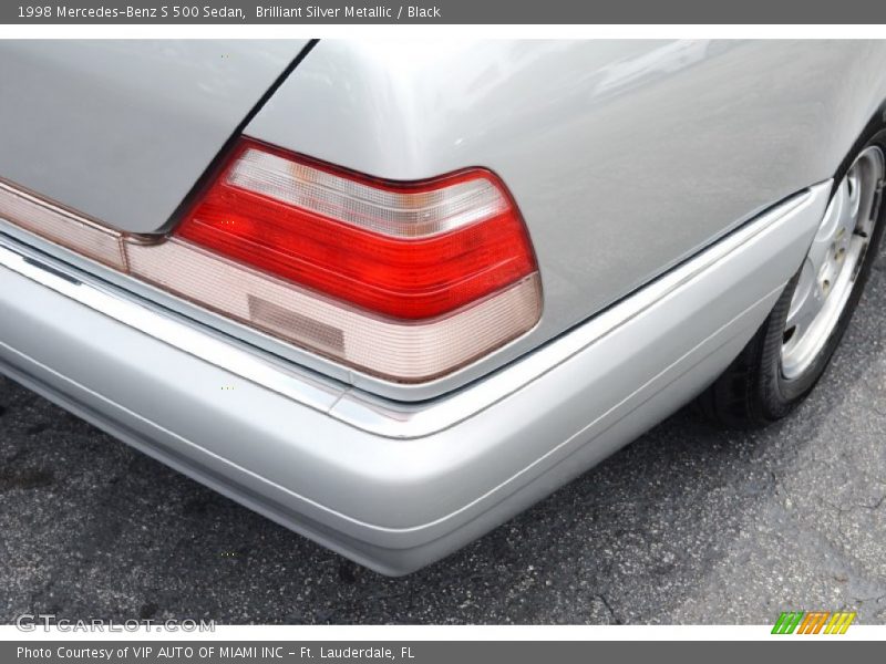 Brilliant Silver Metallic / Black 1998 Mercedes-Benz S 500 Sedan