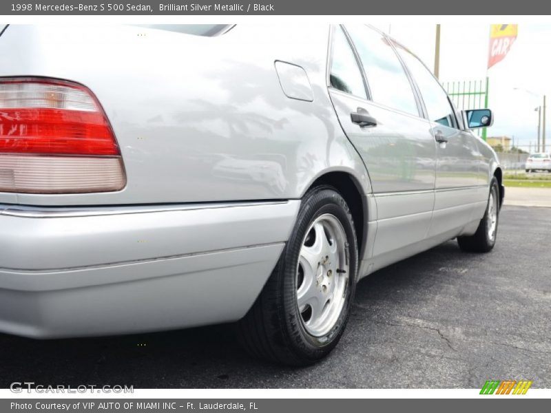 Brilliant Silver Metallic / Black 1998 Mercedes-Benz S 500 Sedan