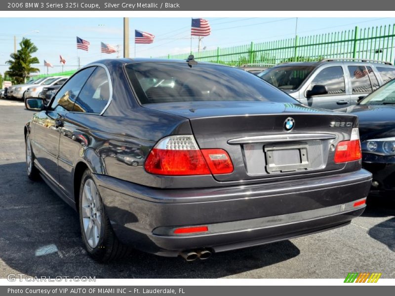 Silver Grey Metallic / Black 2006 BMW 3 Series 325i Coupe