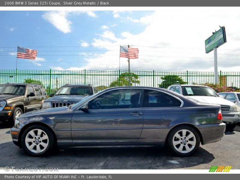 Silver Grey Metallic / Black 2006 BMW 3 Series 325i Coupe