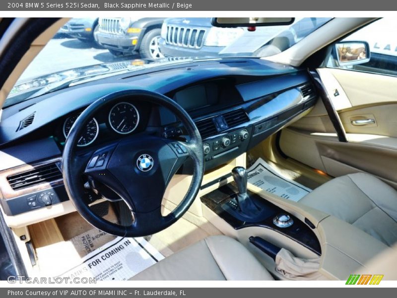  2004 5 Series 525i Sedan Beige Interior