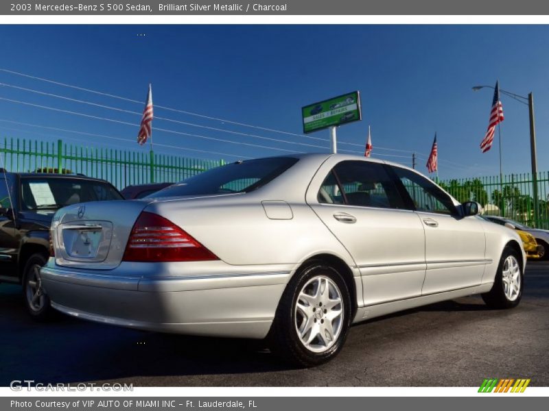 Brilliant Silver Metallic / Charcoal 2003 Mercedes-Benz S 500 Sedan