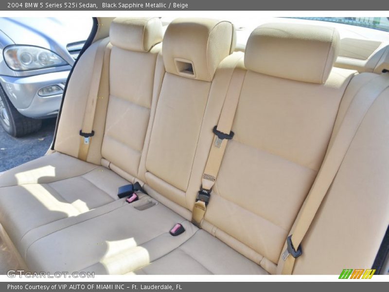 Black Sapphire Metallic / Beige 2004 BMW 5 Series 525i Sedan