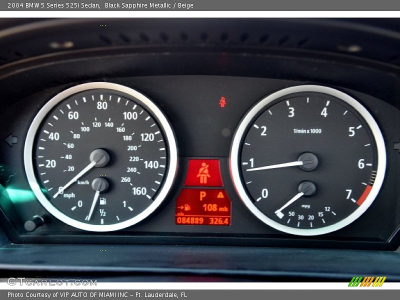  2004 5 Series 525i Sedan 525i Sedan Gauges