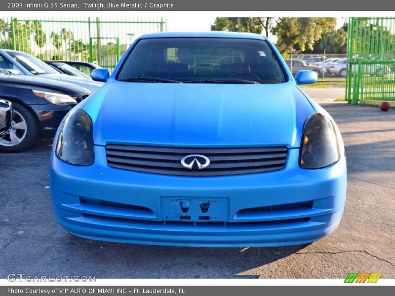 Twilight Blue Metallic / Graphite 2003 Infiniti G 35 Sedan