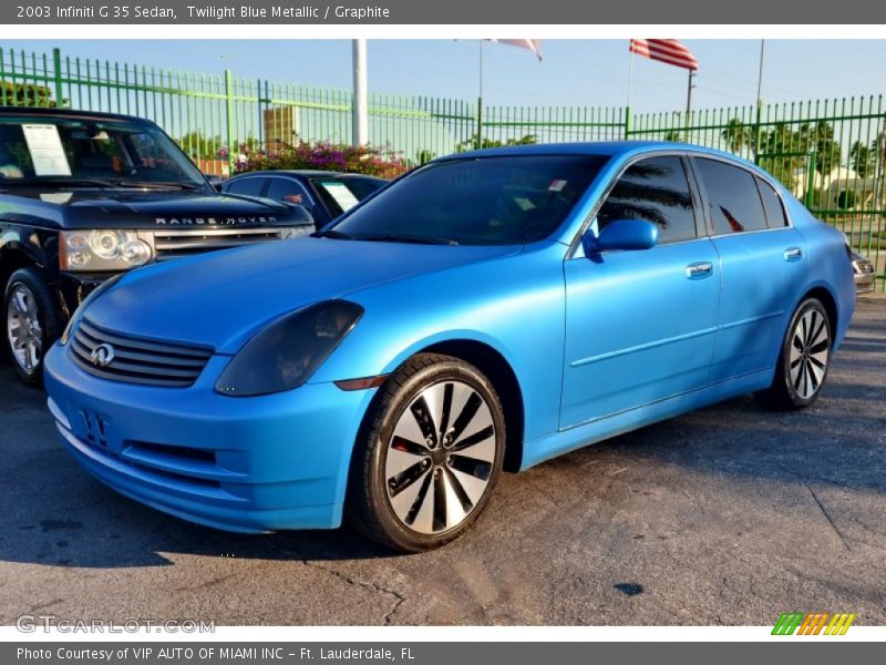 Twilight Blue Metallic / Graphite 2003 Infiniti G 35 Sedan