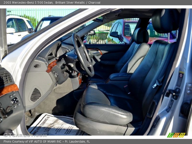 Brilliant Silver Metallic / Charcoal 2003 Mercedes-Benz S 500 Sedan