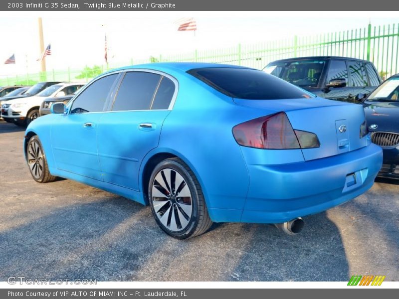 Twilight Blue Metallic / Graphite 2003 Infiniti G 35 Sedan
