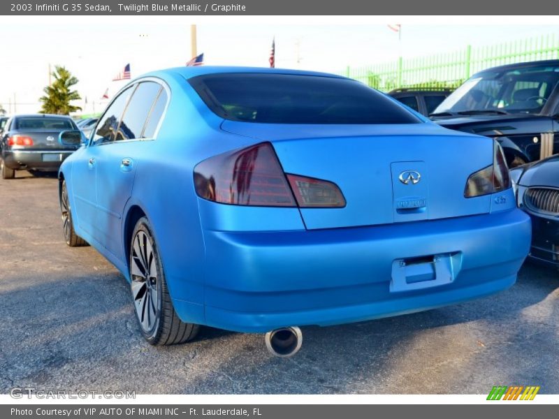 Twilight Blue Metallic / Graphite 2003 Infiniti G 35 Sedan