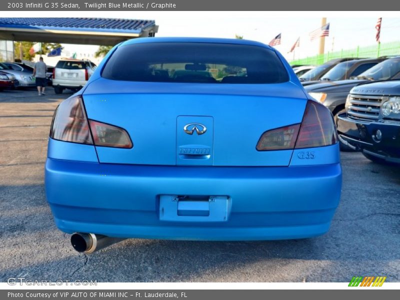 Twilight Blue Metallic / Graphite 2003 Infiniti G 35 Sedan