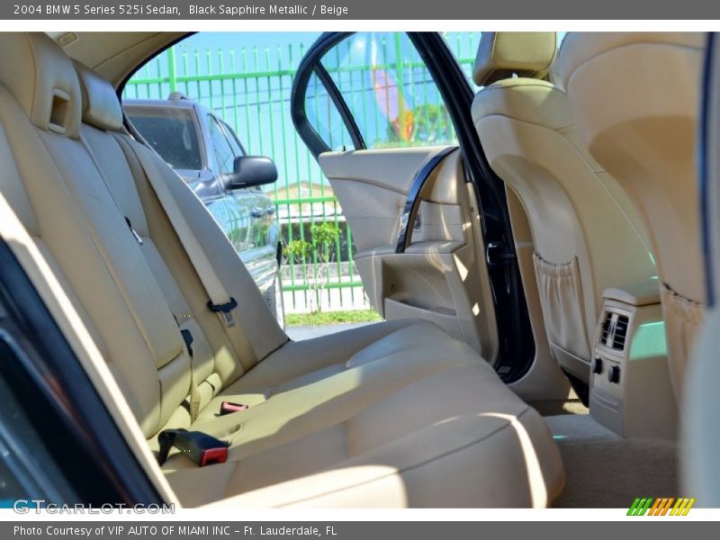 Black Sapphire Metallic / Beige 2004 BMW 5 Series 525i Sedan