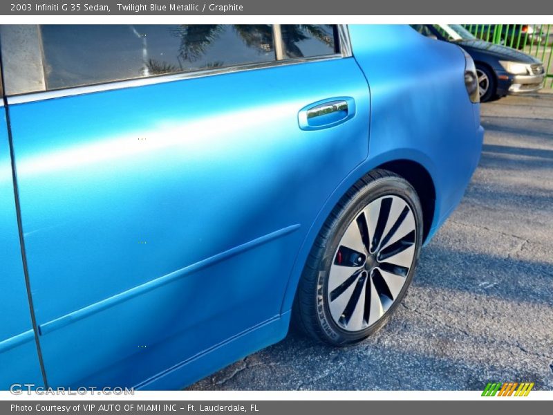 Twilight Blue Metallic / Graphite 2003 Infiniti G 35 Sedan