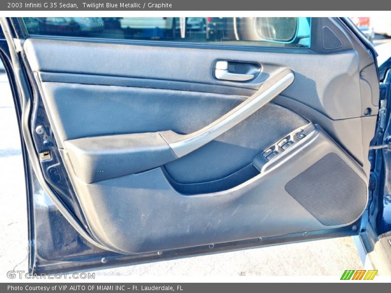 Twilight Blue Metallic / Graphite 2003 Infiniti G 35 Sedan
