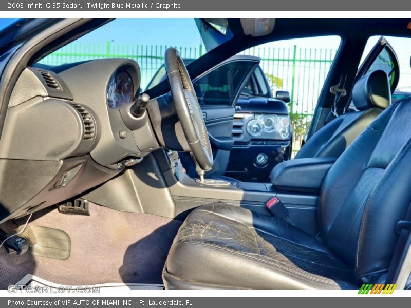 Twilight Blue Metallic / Graphite 2003 Infiniti G 35 Sedan
