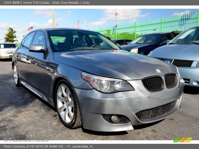 Silver Grey Metallic / Grey 2004 BMW 5 Series 545i Sedan