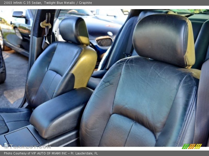 Twilight Blue Metallic / Graphite 2003 Infiniti G 35 Sedan