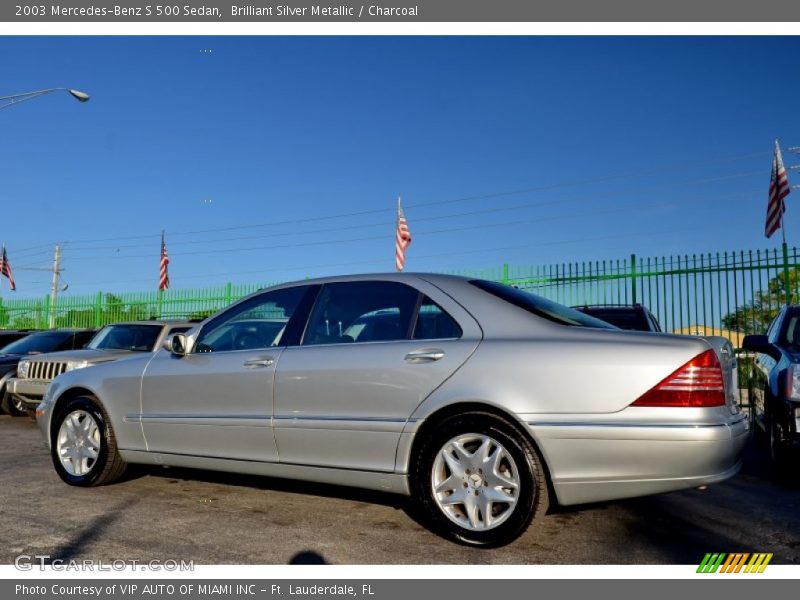 Brilliant Silver Metallic / Charcoal 2003 Mercedes-Benz S 500 Sedan