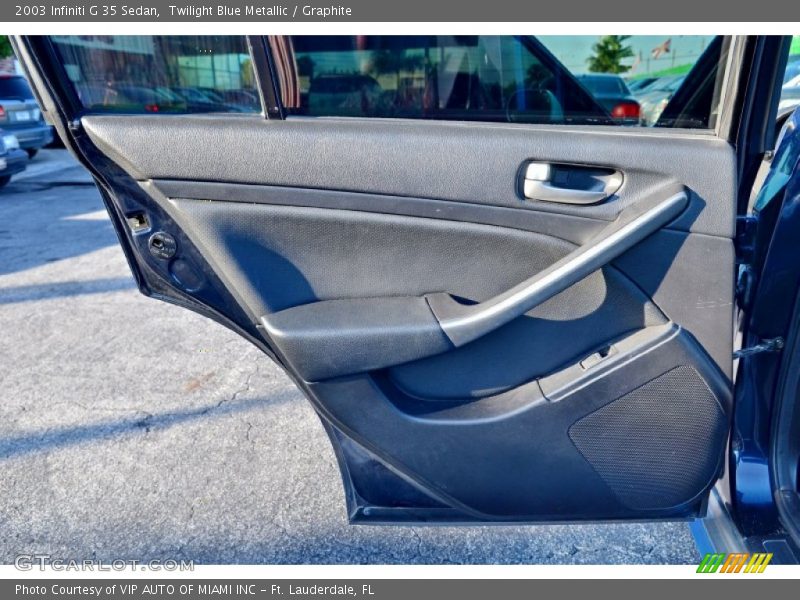 Twilight Blue Metallic / Graphite 2003 Infiniti G 35 Sedan