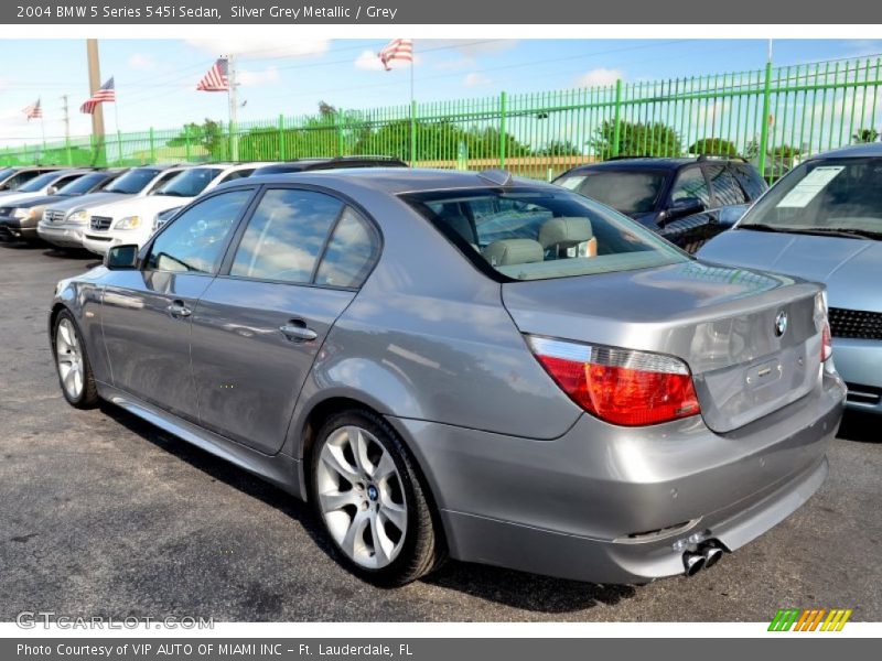 Silver Grey Metallic / Grey 2004 BMW 5 Series 545i Sedan