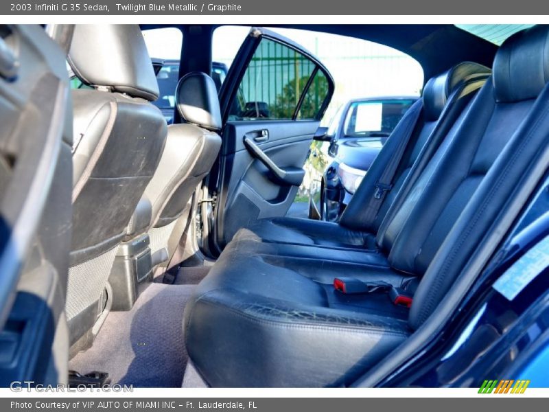 Twilight Blue Metallic / Graphite 2003 Infiniti G 35 Sedan