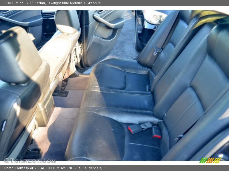 Twilight Blue Metallic / Graphite 2003 Infiniti G 35 Sedan
