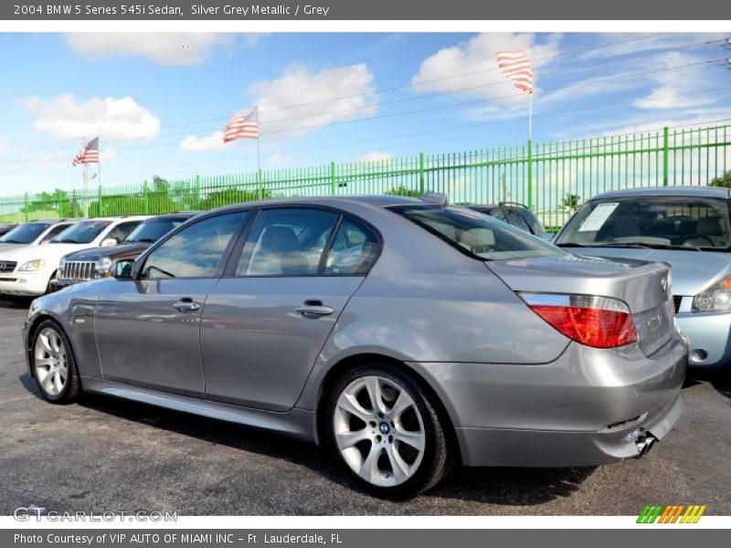 Silver Grey Metallic / Grey 2004 BMW 5 Series 545i Sedan