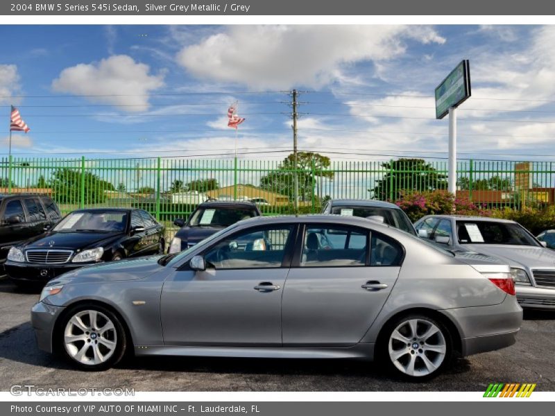 Silver Grey Metallic / Grey 2004 BMW 5 Series 545i Sedan