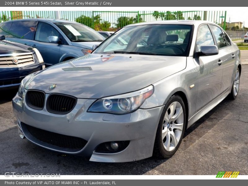 Silver Grey Metallic / Grey 2004 BMW 5 Series 545i Sedan