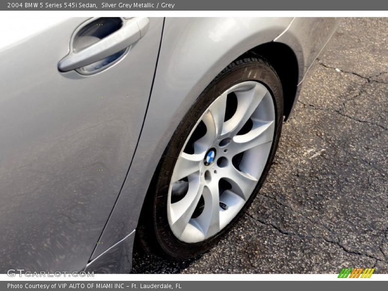 Silver Grey Metallic / Grey 2004 BMW 5 Series 545i Sedan