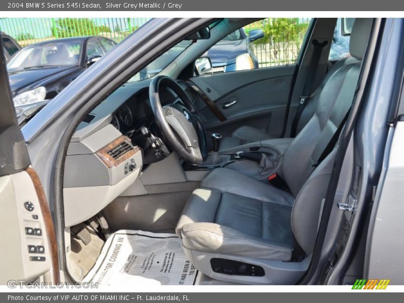 Silver Grey Metallic / Grey 2004 BMW 5 Series 545i Sedan