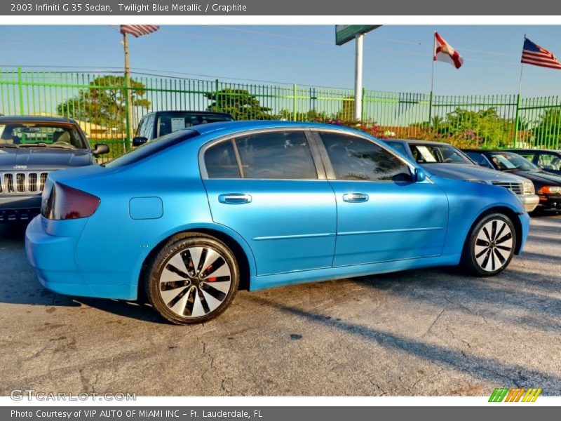 Twilight Blue Metallic / Graphite 2003 Infiniti G 35 Sedan