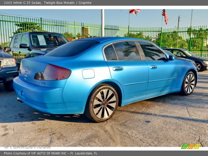 Twilight Blue Metallic / Graphite 2003 Infiniti G 35 Sedan