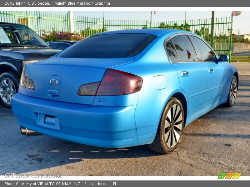 Twilight Blue Metallic / Graphite 2003 Infiniti G 35 Sedan