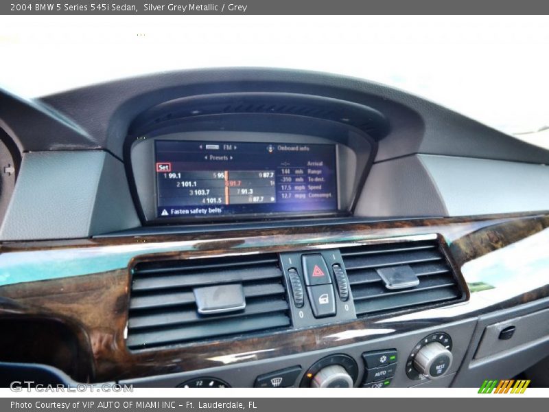 Silver Grey Metallic / Grey 2004 BMW 5 Series 545i Sedan